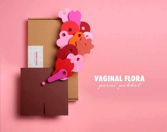 Vaginal Flora poeni pakket - paper vulva DIY kit